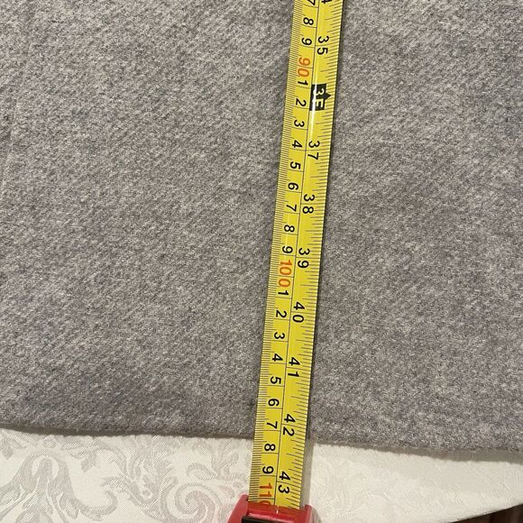 Zara Woman Size XS Wool Blend Long Coat Light Gray Pockets Collared Button Front - Picture 6 of 10